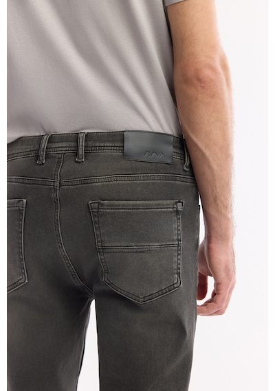 Avva Erkek Gri Klasik Bel Eskitme Yıkama Elastan Rio Skinny Fit Jean Pantolon A42y3512