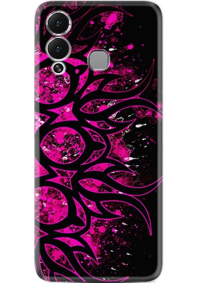 Infinix Hot 12 Play Kılıf Silikon Desen Özel Seri Purple Knife 1692