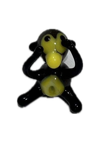 El Yapımı Mini Murano Cam Maymun Biblo A171-08