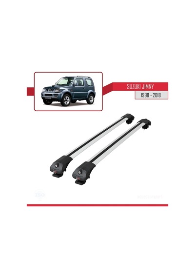 Suzuki Jimny 1998-2018 Arası İle Uyumlu Ace-1 Ara Atkı Tavan Barı Gri