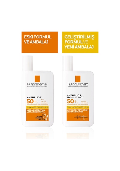 La Roche Posay Anthelios Uvmune 400 Fluide Invisible Yüz Güneş Kremi SPF50+ 2 x 50 ML