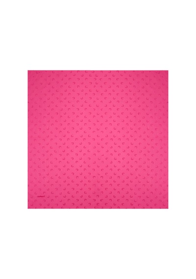 Aker 90x90 Logolu İpek Koton Eşarp Cpembe Cpembe