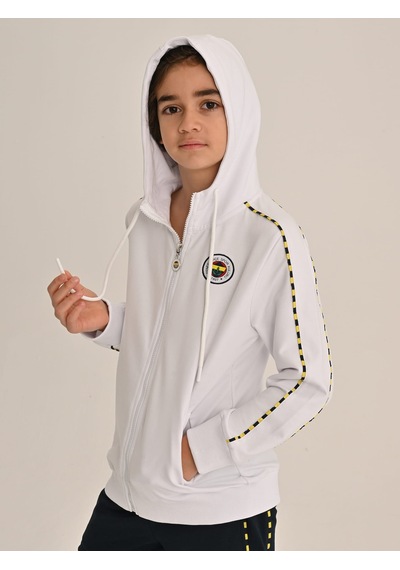 Fenerbahçe Beyaz Tribün Basic Çocuk Sweatshirt
