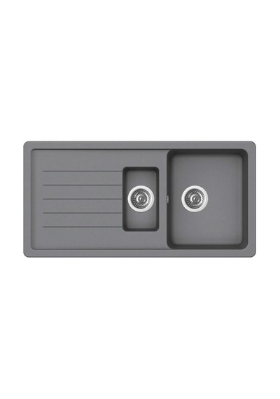 Ukinox Valente D-150 L Granit Evye, 1,5 Hazne, Croma Renk Gri