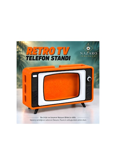 Retro Tv Görünümlü Telefon Standı, Masaüstü Telefon Tutucu, Dekoratif Telefon Aksesuarı, Hediyelik Turuncu - 927746105 Turuncu Retro Tv Görünümlü Telefon Standı, Masaüstü Telefon Tutucu, Dekoratif Telefon Aksesuarı, Hediyelik Turuncu - 927746105 Turuncu