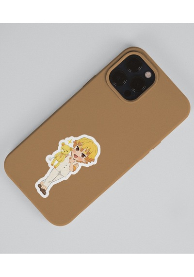 Demon Slayer-zenitsu Agatsuma-nezuko Kamado-2li Sticker Set Parlak Kağıt-süsleme Etiket-ds-29-30