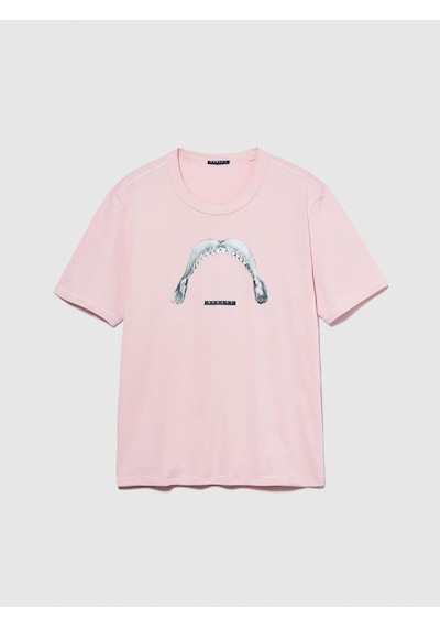 %100 Pamuk Önü Baskılı Bisiklet Yaka T-shirt Erkek Mix T-shirt - 324p3ı1xs103j Çok Renkli