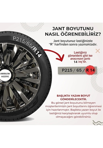 Fiat 14 Inc Jant Kapağı Kırılmaz /4911syhfiat/