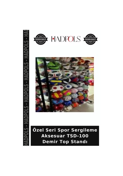Özel Seri Spor Sergileme Aksesuar Tsd-100 Demir Top Standı Çok Renkli