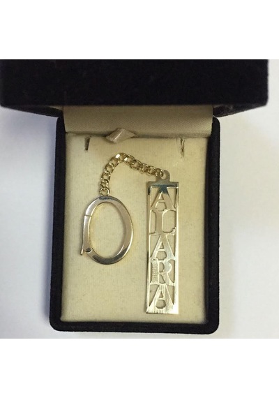 Kuyumcudukkani İsim Yazılı Gümüş Anahtarlık-35000-g Gold