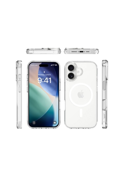 Buff Apple Uyumlu iPhone 17 Magsafe Air Hybrid Şeffaf Kılıf