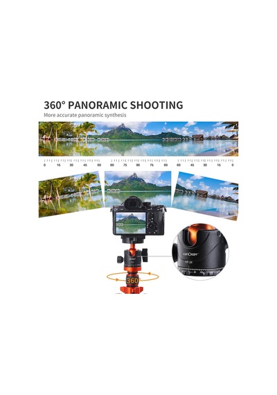 K&f Concept - Sa254m2 175cm Ball Head Kit'li Tripod Ve Monopod Kf09.089