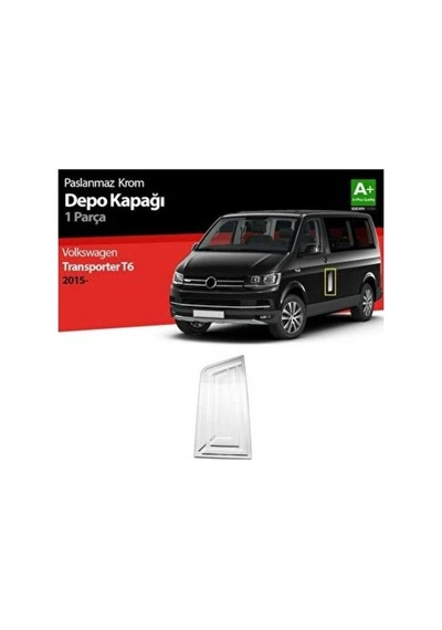 Vw Transporter 2015 Ve Üzeri Modeller Krom Depo Kapağı Paslanmaz Çelik