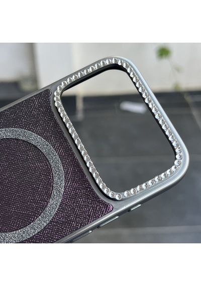 Apple iPhone Uyumlu 17 Pro Max Uyumlu - Simli Magsafeli Kamera Çevresi Taşlı Yanları Silikon Kılıf Yeşil Apple iPhone Uyumlu 17 Pro Max Uyumlu - Simli Magsafeli Kamera Çevresi Taşlı Yanları Silikon Kılıf Yeşil