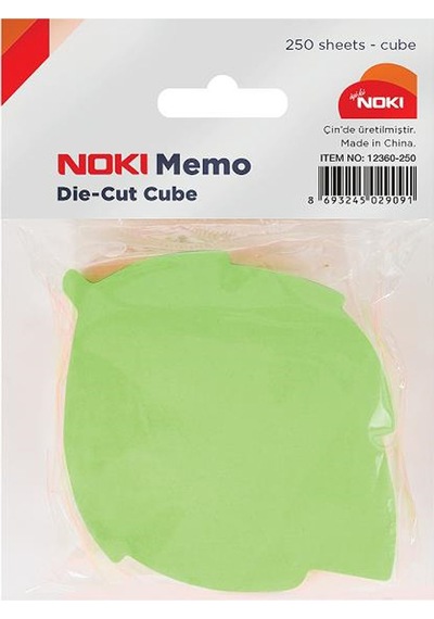 Noki Memo Yaprak Şekilli 5 Renk 80 Syf No:12360