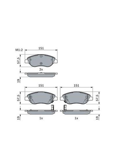 Fiat Egea 1.3mj 2015-2025 Bosch Ön Balata Netpar22476