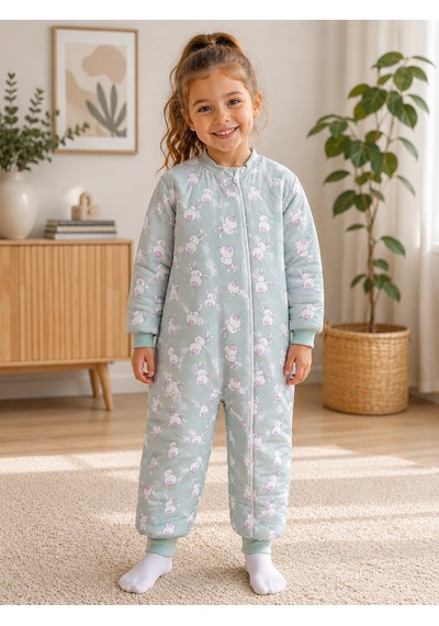 Babyhola 2.5 Tog Yorgan Gerektirmeyen Kalın Elyaf Dolgulu Çocuk Uyku Tulumu Pamuk Astarlı Unisex 6020 Turkuaz Babyhola 2.5 Tog Yorgan Gerektirmeyen Kalın Elyaf Dolgulu Çocuk Uyku Tulumu Pamuk Astarlı Unisex 6020 Turkuaz