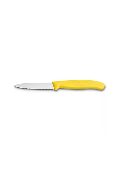 Victorinox Mutfak Swissclassic 8cm Tırtıklı Soyma Bıçağı Sarı