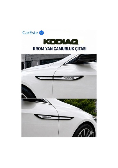 Skoda Kodıaq Uyumlu 4 Parça Krom Yan Çamurluk Çıtası