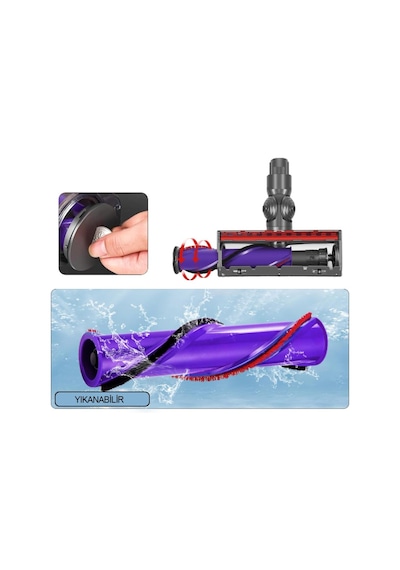 Dyson V7 V8 V10 V11V15 İle Uyumlu Turbo Başlığı