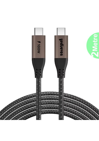 Yediseven Fishnone Type C To Type C 100 W Hızlı Şarj Kablosu 2 M