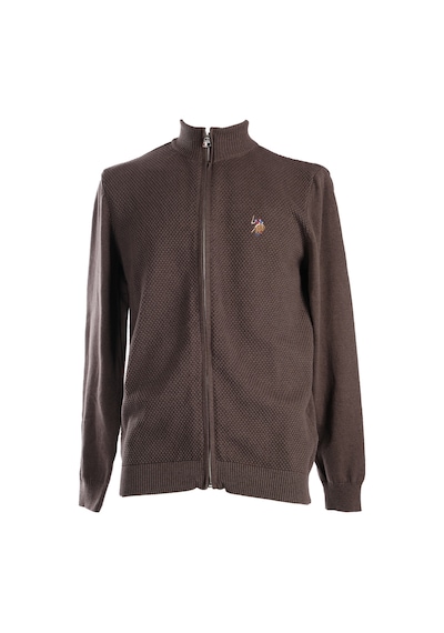 U.s. Polo Assn. Erkek Minimalist Fermuarlı Hırka - Günlük Şıklık Antrasit