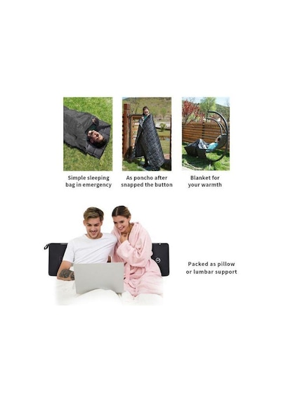 KingCamp Smart Waterproof Blanket-Crimson 540 Uyku Tulumu Kırmızı