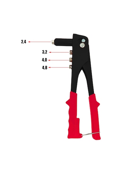 Perçin Tabancası 9,5" Profesyonel Pop Çelik Perçin Tabancası 24 cm