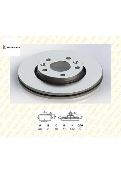 Ön Fren Disk Aynası 280mm Fluence-megane Iıı-duste 402060010r/ 402064151r/ Df6072 Kale Balata Tfd-00049