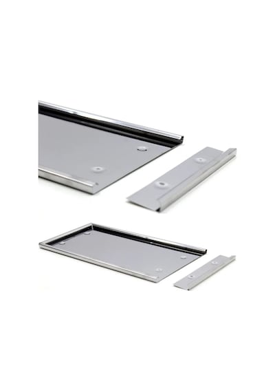 Paslanmaz Krom Metal Plakalık 31Cm X 15.5Cm 2 Adet 357560974