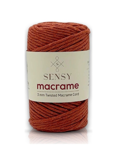 Sensy Premium Taranan Makrome Taranabilir Pamuk Makrome Ipi Makrame Ipi Kiremit