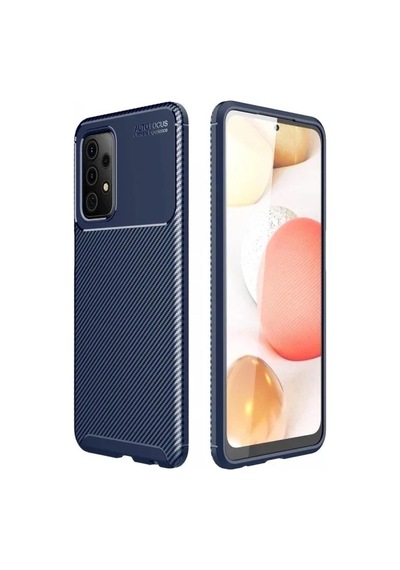 Durukar Samsung Galaxy A52 Kılıf Auto Focus Karbon Kapak - Lacivert