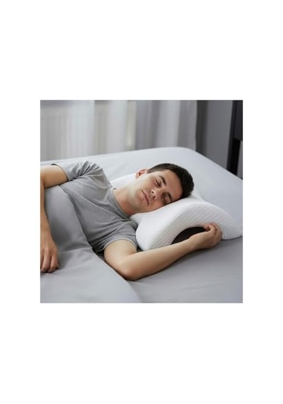 Ergonomik%100 Visco Ortopedik Yastık - Yıkanabilir Kılıf Bel Boyun Bacak Hassasiyetları İçin - 116135 Genel