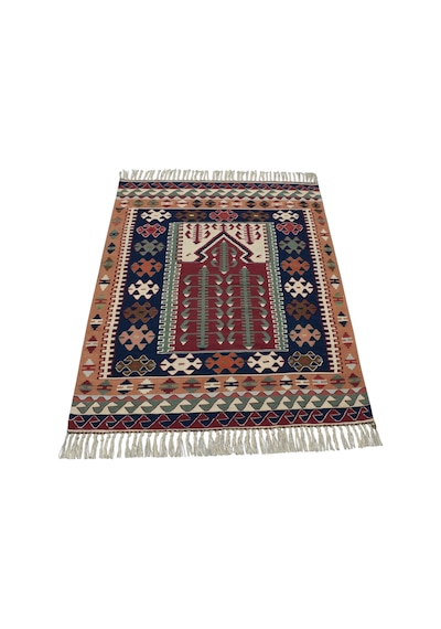 Zehra Abla Halı Yeni El Dokuma Otantik Balıkesir Yörük Yün Kilim 6406