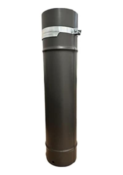 Ayarlanabilir Soba Borusu / Boy: 45 - 75 Cm / Çap: 13 Cm / Mat Siyah Emaye / Baba's Stove