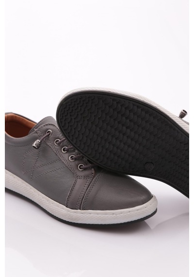 Dgn 2011 Kadin Bağcikli Comfort Ayakkabi 2011-2135-R7516 Gri