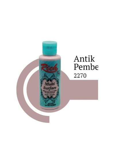 Rich Multi Surface 2270 Antik Pembe Akrilik Boya 120 Cc - Elwm-285758 Renkli