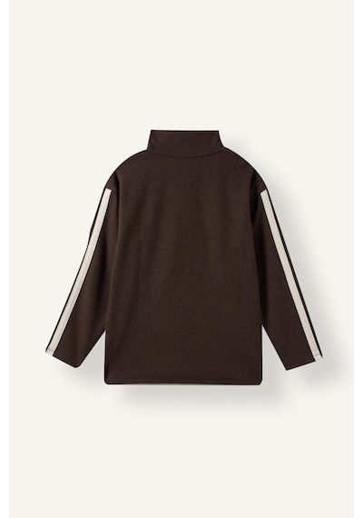 Defacto 2li Takım Yarım Fermuarlı Baskılı Sweatshirt Eşofman Altı Erkek Çocuk G3763a826cwbn540 Kahve-bn540
