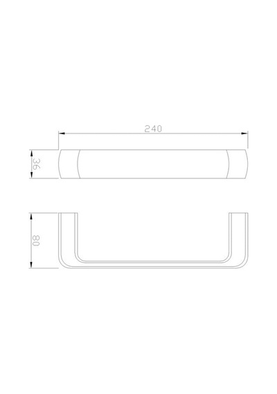 Fontana - Havluluk 24 Cm Krom Outlet - Fc-10105- Diğer