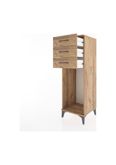Hyperion Dolap 3 Çekmeceli 44x44x134 Çam-çam Atlas Çam