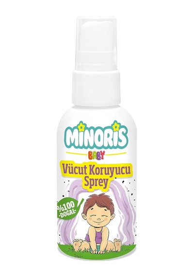 Minoris Baby Organik Vücut Koruyucu Sprey, Vegan 100ml