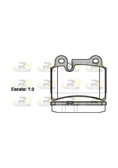 Roadhouse 2124000 Fren Balatası Arka Gdb1722 Vw Touareg 3.0 Tdı 2002 2010