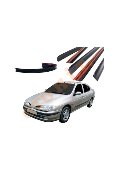 Renault Megane 1 Uyumlu Bagaj Üstü Spoiler Mat Siyah