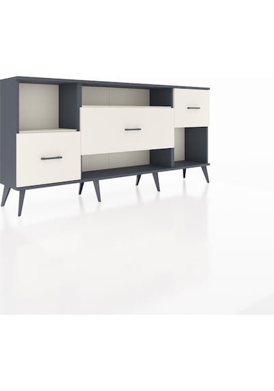 Arges Konsol 2 Raflı 3 Çekmeceli 176x30x83 Antrasit-aytaşı/aytaşı Aytaşı/aytaşı Arges Konsol 2 Raflı 3 Çekmeceli 176x30x83 Antrasit-aytaşı/aytaşı Aytaşı/aytaşı