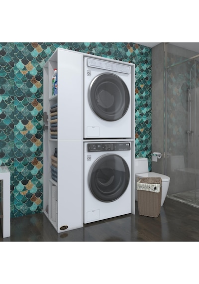 Kenzlife Çamaşır-Kurutma Makinesi Dolabı Demyan Byz 180*090*60 Ba Çok Renkli