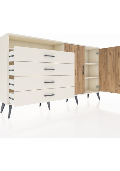 Arges Konsol 3 Raflı 4 Çekmeceli 2 Kapaklı 176x30x99 Aytaşı-çam/a Aytaşı-çam/aytaşı Arges Konsol 3 Raflı 4 Çekmeceli 2 Kapaklı 176x30x99 Aytaşı-çam/a Aytaşı-çam/aytaşı