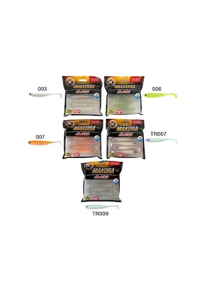 Lucky John Makora 3d Shad Tail 4'' 10.16 Cm 6'lı Paket Silikon Yem