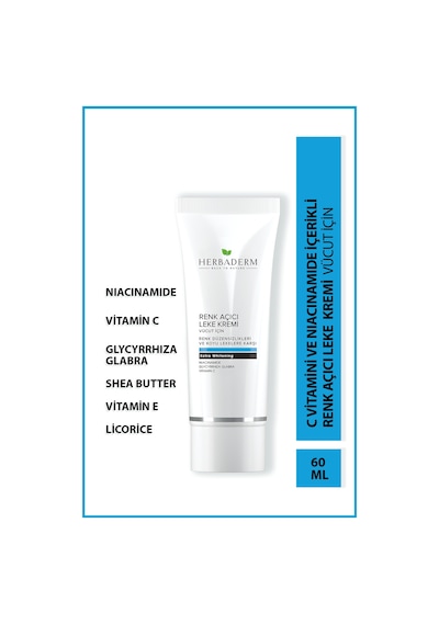 Herbaderm Vücut Beyazlatıcı Krem 60 ML
