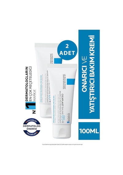 La Roche Posay Cicaplast Baume B5 Ultra Onarıcı Bakım Kremi 2 x 100 ML