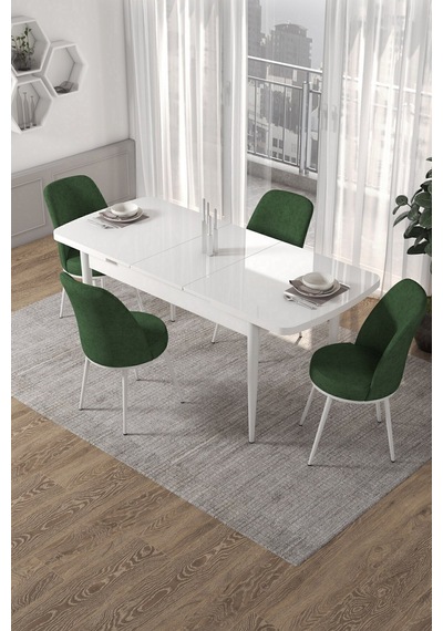 Canisa Concept Kor Serisi 70x114 Açılabilir Mutfak Masası Takımı Beyaz Masa 4 Haki Yeşil Sandalye Masa Beyaz Sandalyeler Haki Yeşili Canisa Concept Kor Serisi 70x114 Açılabilir Mutfak Masası Takımı Beyaz Masa 4 Haki Yeşil Sandalye Masa Beyaz Sandalyeler Haki Yeşili